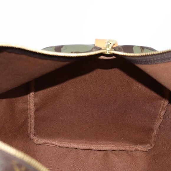 LOUIS VUITTON Monogram Graffiti Keepall 50 Boston Bag Khaki M92196 Auth 129961V - Picture 12 of 16